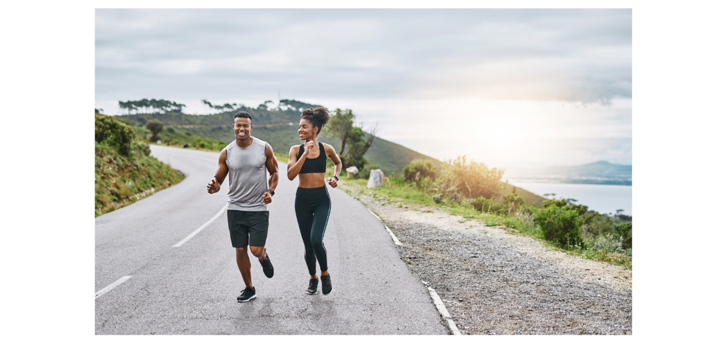 Two people exercising to improve their cholesterol