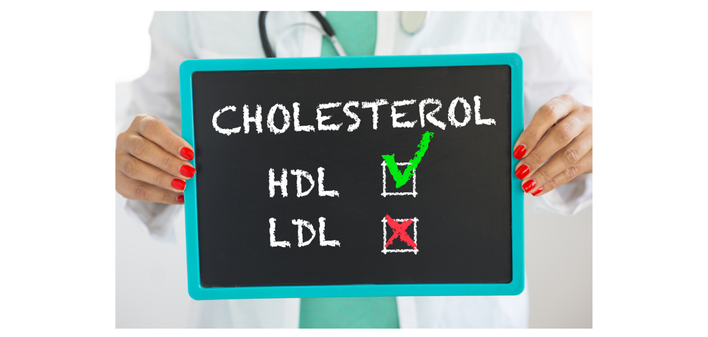 The difference between good cholesterol (HDL) and bad cholesterol (LDL).