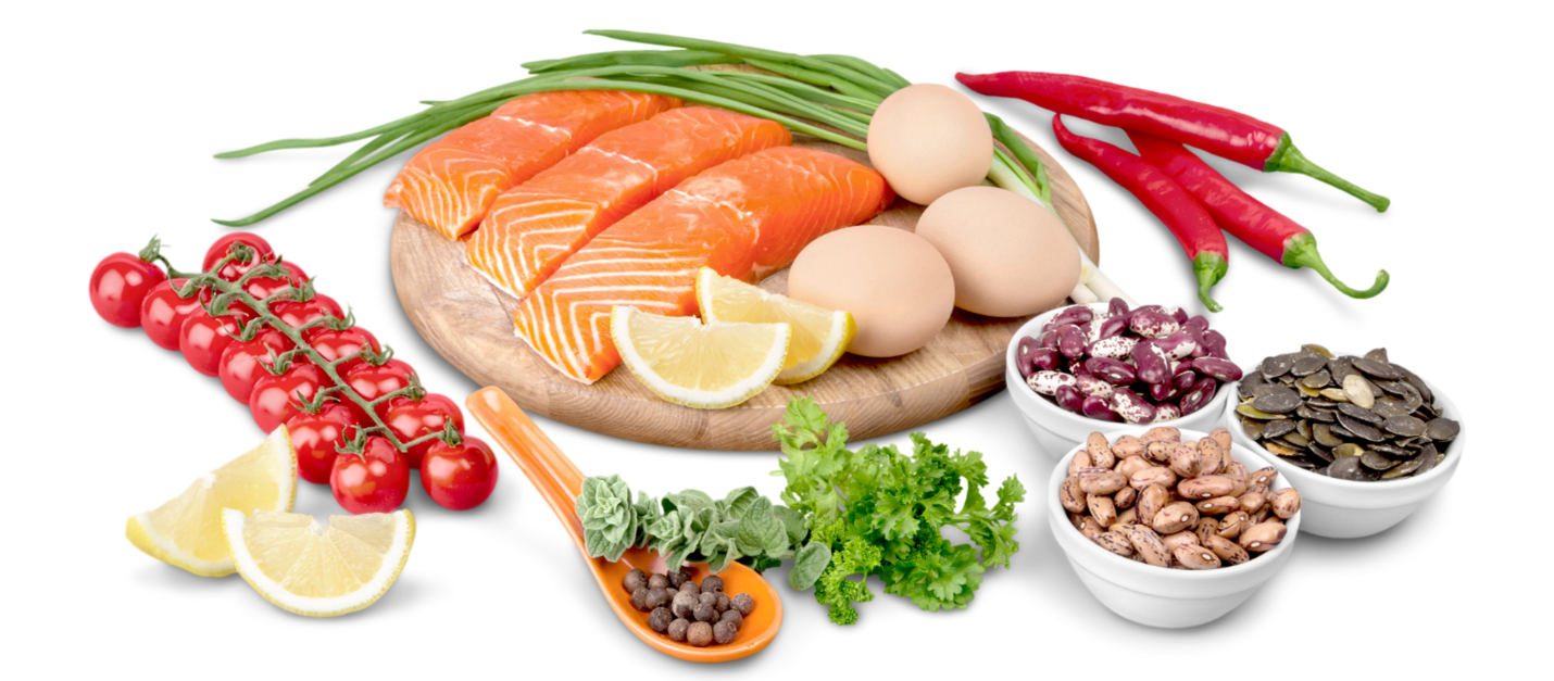 Foods that contain omega-3 fatty acids, such as fish, nuts, and seeds.