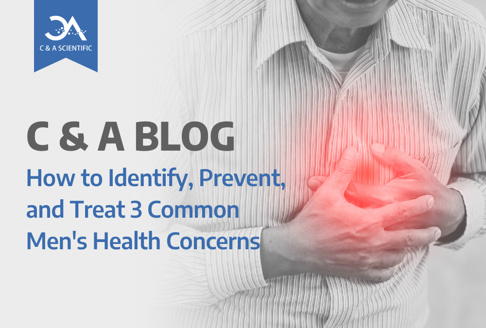 how to identify, prevent, and treat 3 common men's health concerns