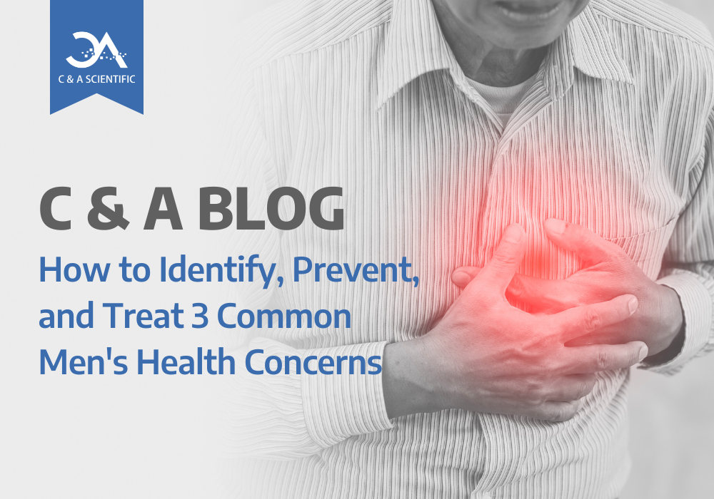 how to identify, prevent, and treat 3 common men's health concerns